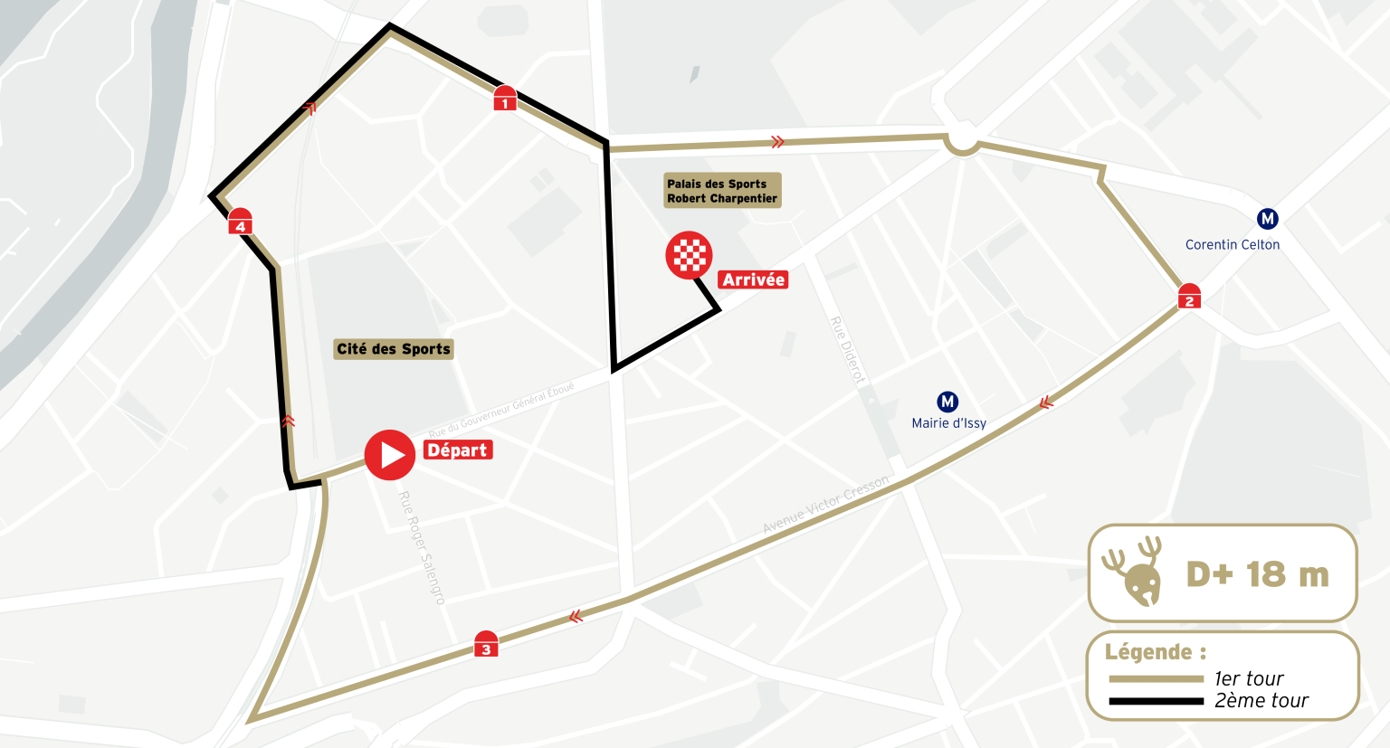 5 km des Rennes 2 Corrida Des Peres Noel Dissy Les Moulineaux Parcours 5km